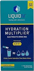 Liquid I.V. Hydration Multiplier, Electrolyte Powder, Easy Open Packets, Supplement Drink Mix (Lemon Lime, 8 Count)