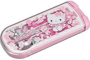 ＯＳＫ OSK CT-20 Hello Kitty Cutlery Set, Sakura, Pull, Trio, Chopsticks, Spoon, Fork, Made in Japan, Sliding, Dishwasher Safe, Easy to Use, For Girls, Children, Elementary School Students