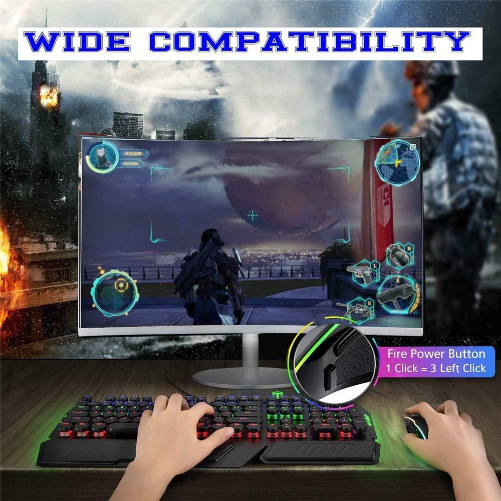 Wireless Gaming Mouse For Pc Laptop Optical Usb 2400dpi 7 Color Led Backlit