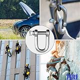 TERF M6 Heavy Duty D Shackle Steel 6mm Pack of 4 Silver view 7