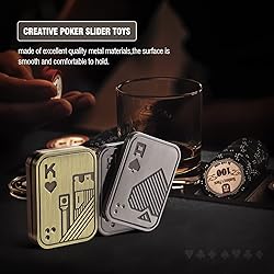Metal Fidget Toys, EDC Fidget Slider, Poker Push