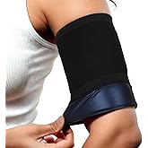 KFHENSOMR Arm Trimmers 2Pcs Women Arm Bands Workout Compression Sleeve Arms Fat Reducer Bands Sauna Sweat Arms Shaper Band (Size XL)