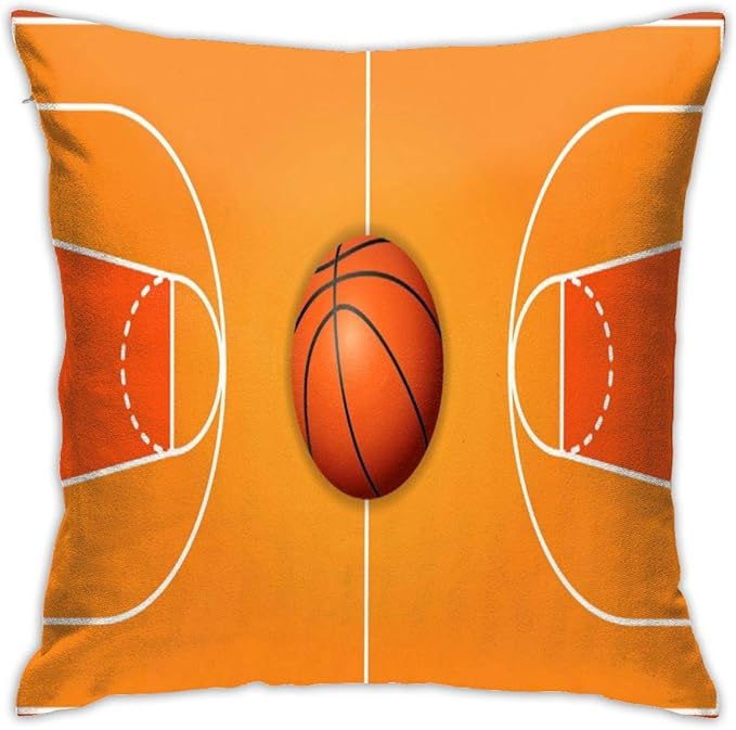 Yuniker Basketball Wooden Court Throw Pillow Covers