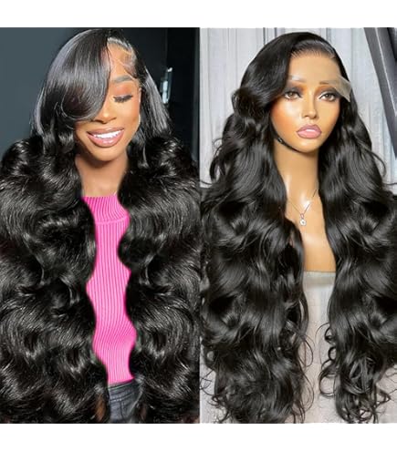 30 Inch Body Wave Lace Front Wig 220 Density Pre Plucked 13x6 HD Lace Wig Human Glueless Wig Lace Front Wigs Pre Plucked 220 Density 30 Inch  main image 4