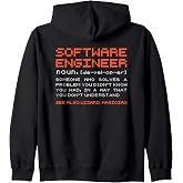 Software-Engineer Developer Definition Programming Zip Hoodie