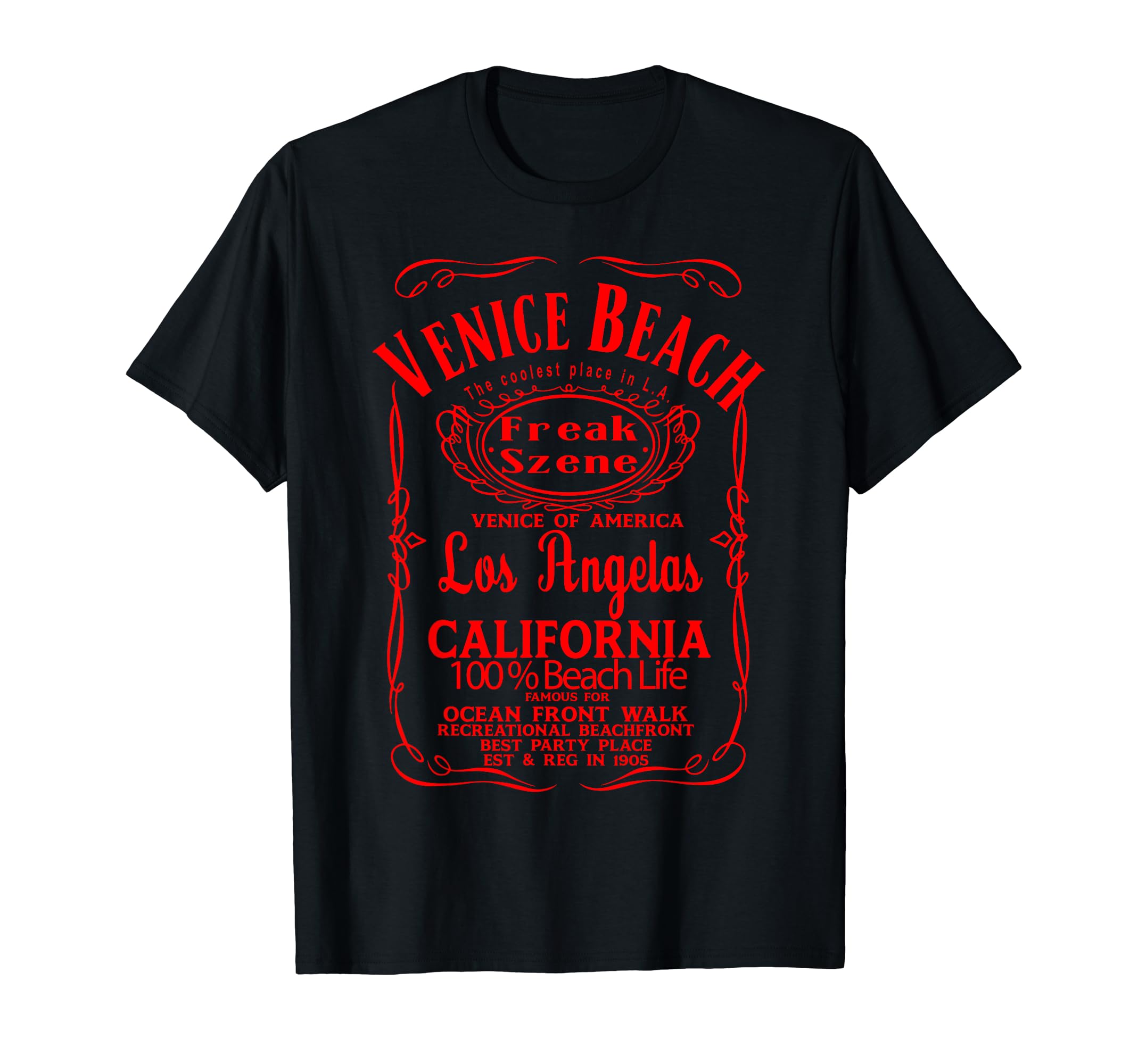 VENICE BEACH Los Angeles California USA United States sun T-Shirt
