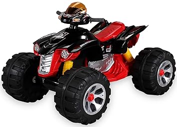 Actionbikes Motors Kinder Elektro Quad Burst 2 x 35 Watt Motor Original Kinder Elektro Auto Kinderauto Kinderfahrzeug (schwarz/rot)