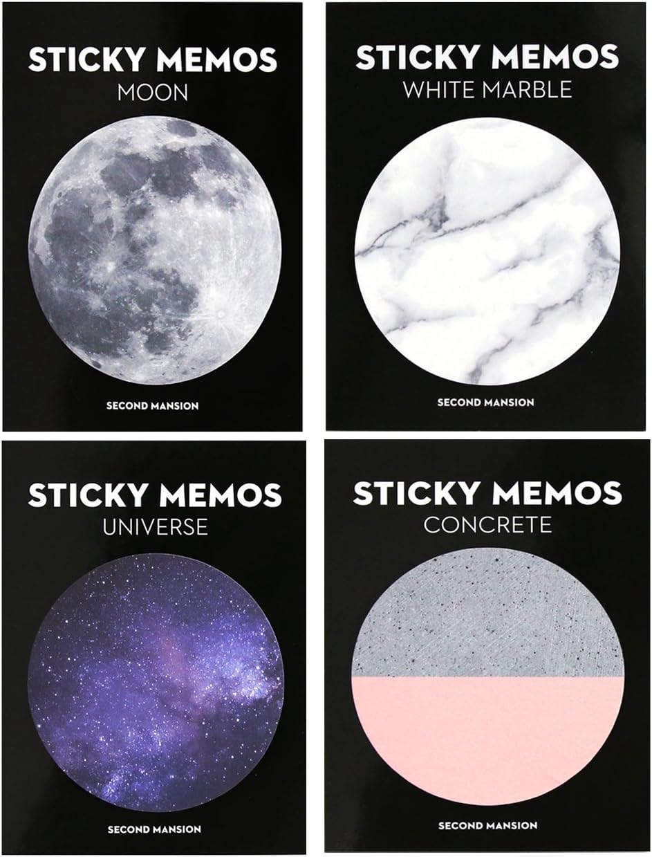 SECOND MANSION 4 Sticky Adhesive Memo Set - A