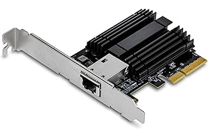 TRENDnet 10 Gigabit Network Adapter, Converts PCIe Slot Into 10G Ethernet Port, Supports 802.1Q VLAN, Includes Standard & Low