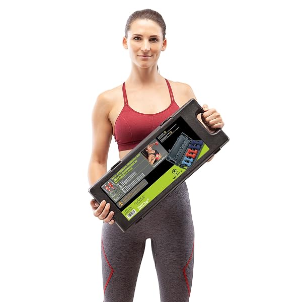 MARCY NEOPRENE DUMBBELL SET (3 PAIRS) WITH CARRYING CASE
