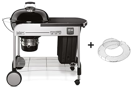 Weber 15401004 Grill, Performer Premium GBS 57cm - Holzkohle, 126x72x102 cm, schwarz