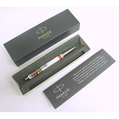 Parker Vector Chrome Trim Ball Point Pen in White Kuwait Ubuy