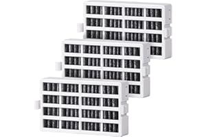 MIDIEX 3 pack W10311524 Refrigerator Air Filter Replacement for W10311524, Whirlpool, AIR1, Kitchenaid, Maytag, and Jenn-Air, FreshFlow Air Filter, Reduce Odors with Activated Carbon Filters