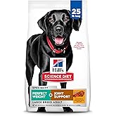 Hill's Science Diet Perfect Weight & Joint Support Large Breed Adult Dry Dog Food 1-5,Quality Protein for Weight Management & Joint Support, Chicken & Brown Rice, 25 lb. Bag