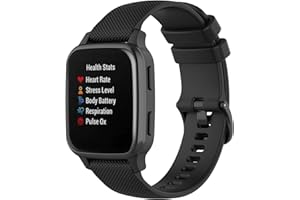 FitTurn Soft Colorful Silicone Watch Band Straps Compatible with Garmin Venu Sq watch Replacement Quick Release Watch Bands Sport Strap Compatible with Garmin Venu Sq Smartwatch