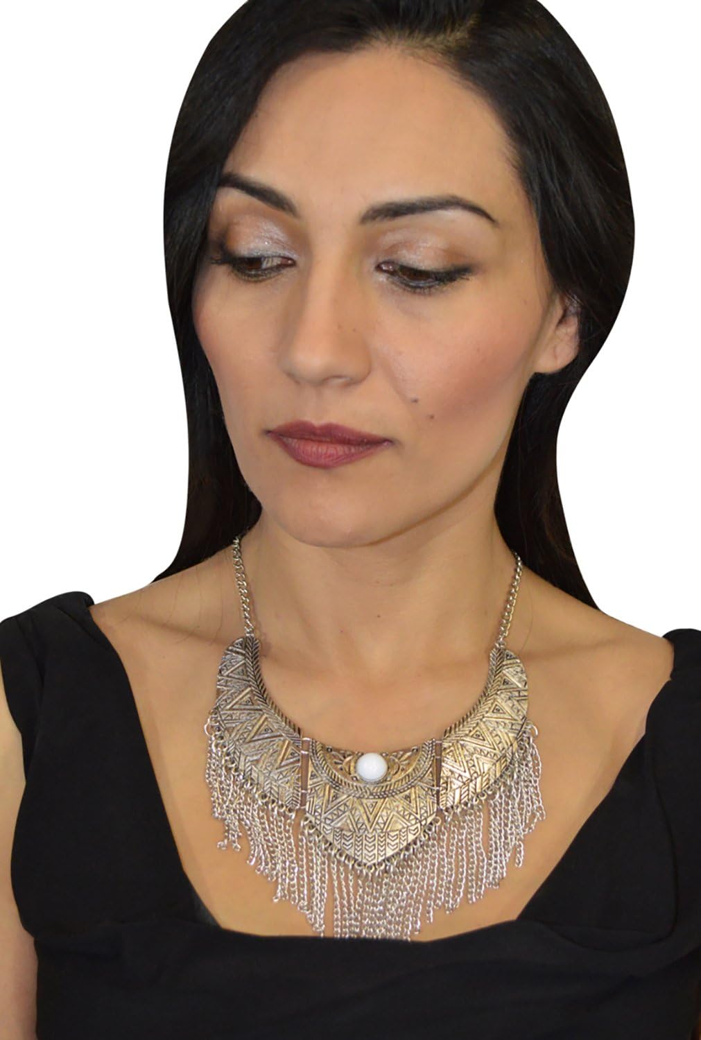 Moroccan Jewelry Berber Coin Necklace Ethnic Tribal Metalwork