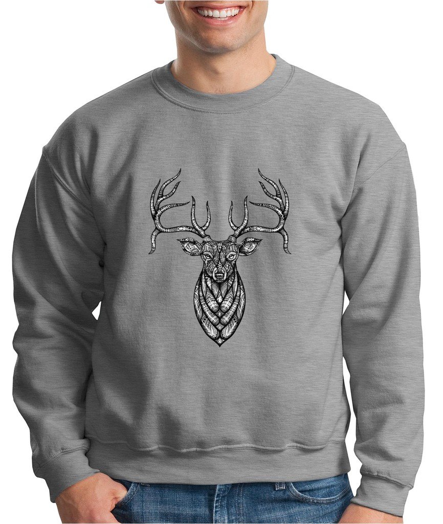Deer Skull Lucky Hunting Crewneck Hunting Champ Tails T Shirt
