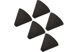 Yibuy Piezo Trigger Cone Black Electronic Drum Parts 1.38" x 1.46" Black Pack of 5