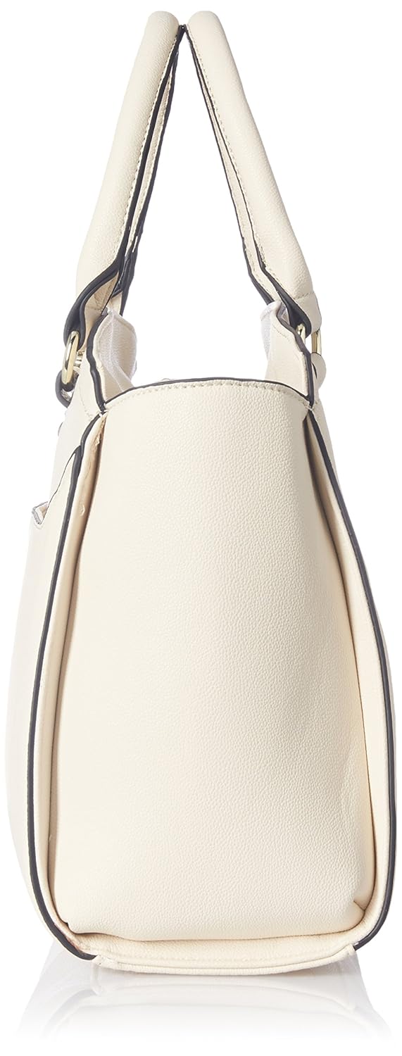 cathy london women's handbag, material- synthethic leather, colour- beige