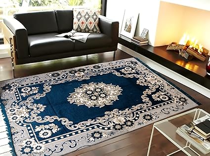 Reliable Trends Velvet Touch Chenille Carpet for Living Room Dining Hall Floor Mat 6x9 Ft Carpet