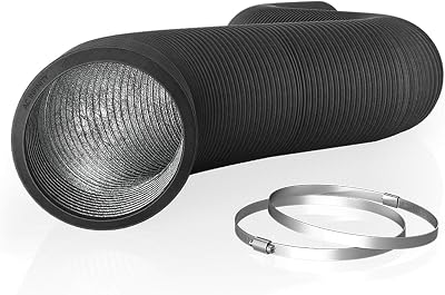 AC Infinity Flexible 300mm Aluminum Ducting 12 Inch 25 ft Heavy-Duty Four-Layer
