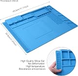 Preciva 500℃ Heat Resistant Silicone Soldering Mat for Electronics Repair view 2