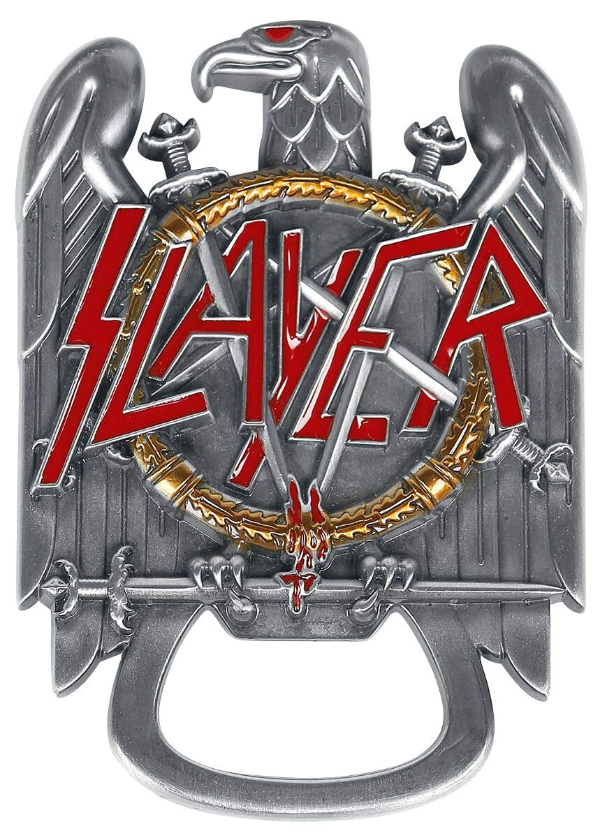SLAYER BOTSL1 Bottle Opener, Metal, Silver, 8.5 x 6 x 0.5 cm, 6 Units