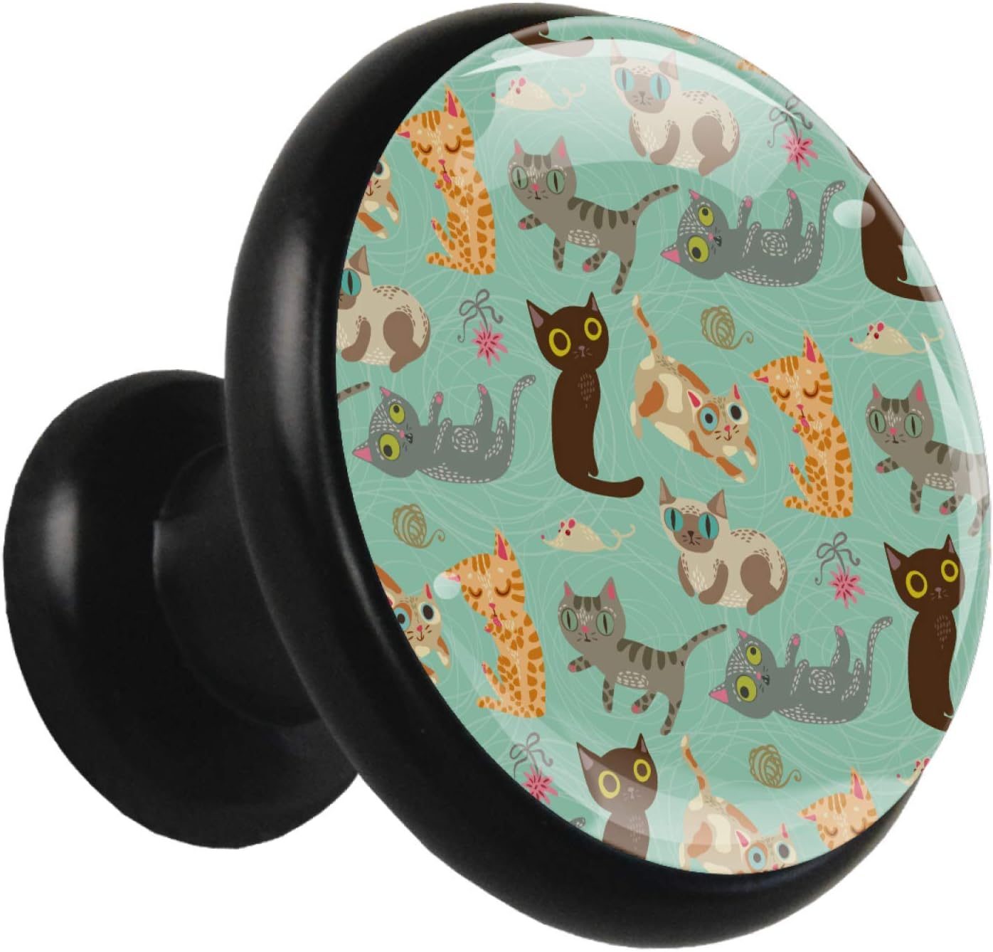 Perillas de gabinete de cocina Varios gatos Perillas de escritorio