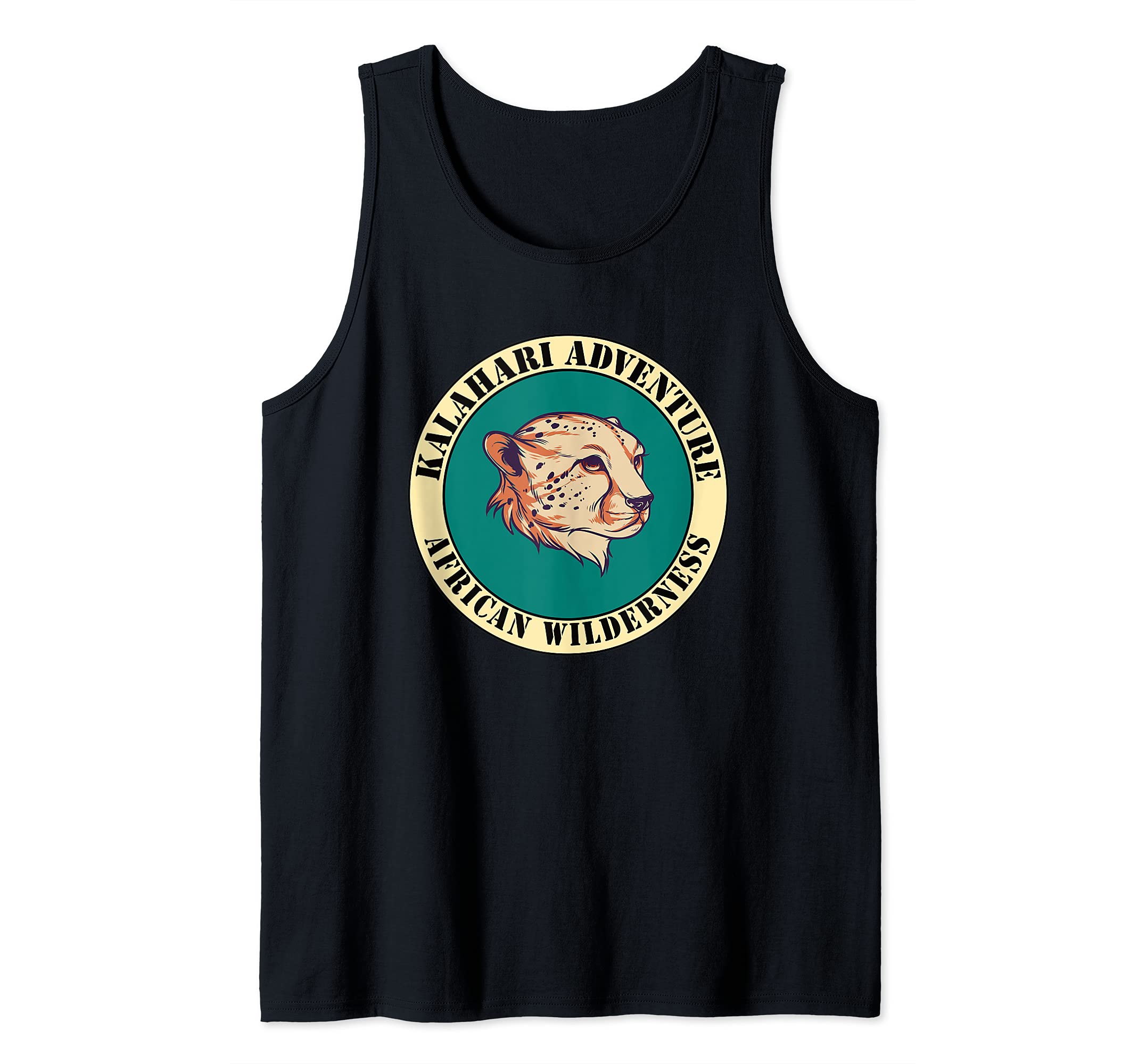 Kalahari Adventure - Classical Retro Africa Fan Tank Top