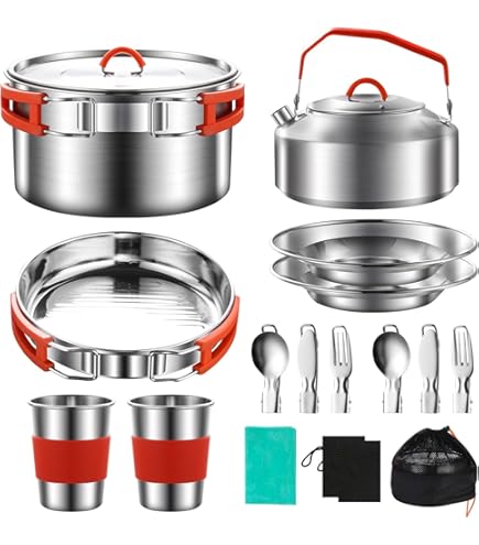 CheffyThings Stainless Steel Camping Cookware Set | Shop Today. Get It