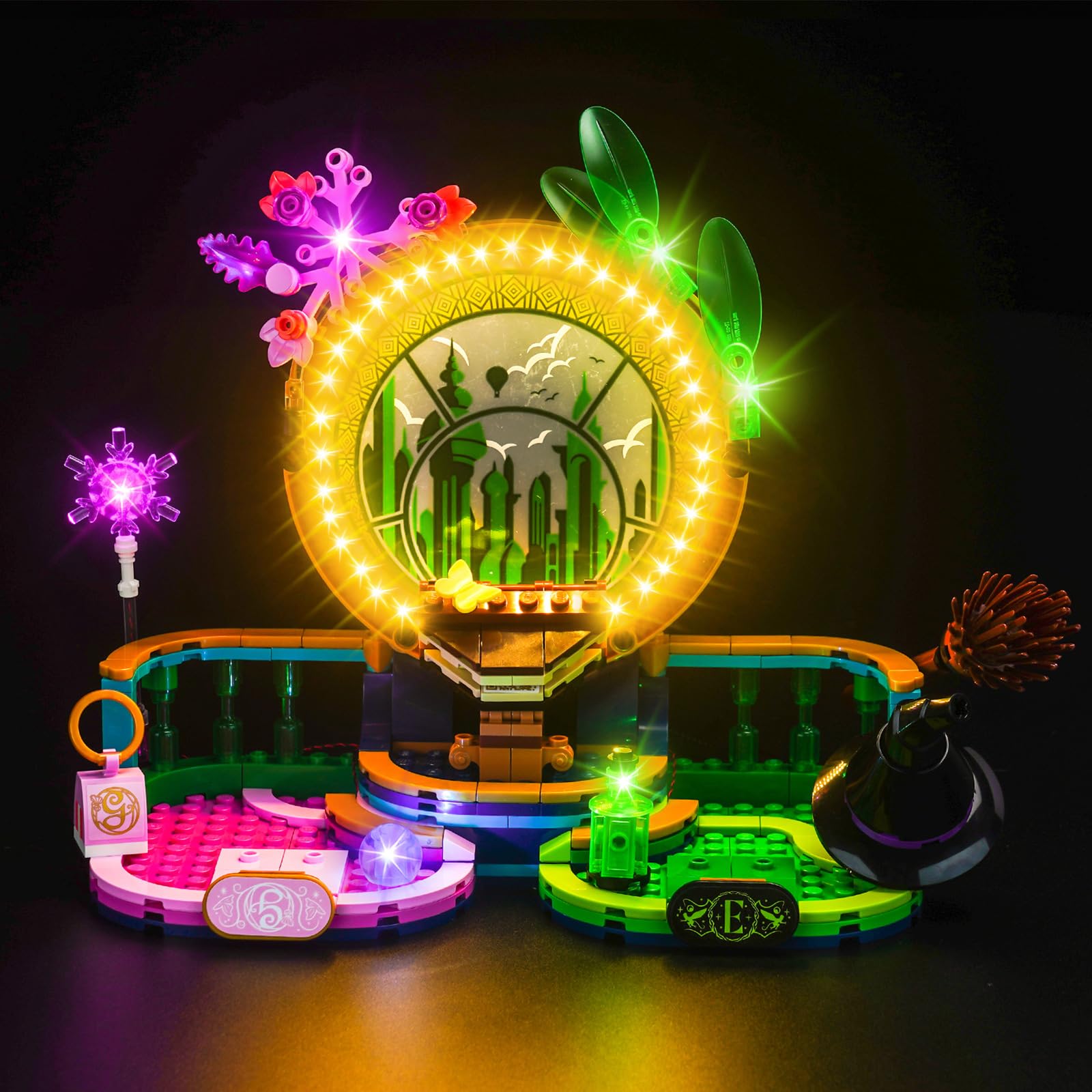 Led Light Set Compatible with Lego Elphaba & Glinda Figures 75682 (No Model), Decoration Lighting Set for Elphaba & Glinda Figures Creative Toys - Standard Version — image 1