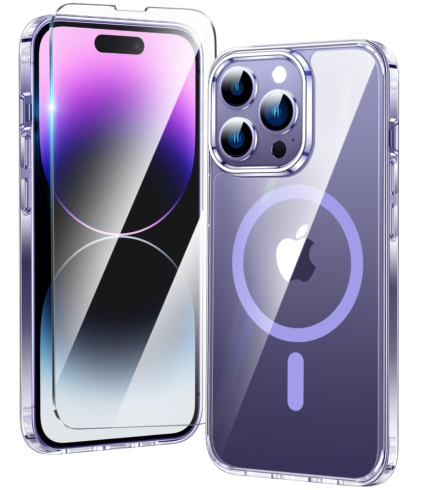 FNTCASE for iPhone 14 Pro-Max Case: Clear