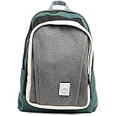 DIME BAGS Large Backpack Made with 100% Nepali Hemp, Roomy Storage with Multi-Compartments & Hidden Pocket, Adjustable Shoulder Straps, Unisex Bag for Travel & Daily Use, Naturals Pioneer (Ash)