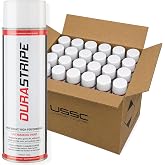 DuraStripe (2 Pack Case 24-18oz Cans of Athletic Field Marking Paint. The Brightest, Most Durable line Marking Paint Available! (White)
