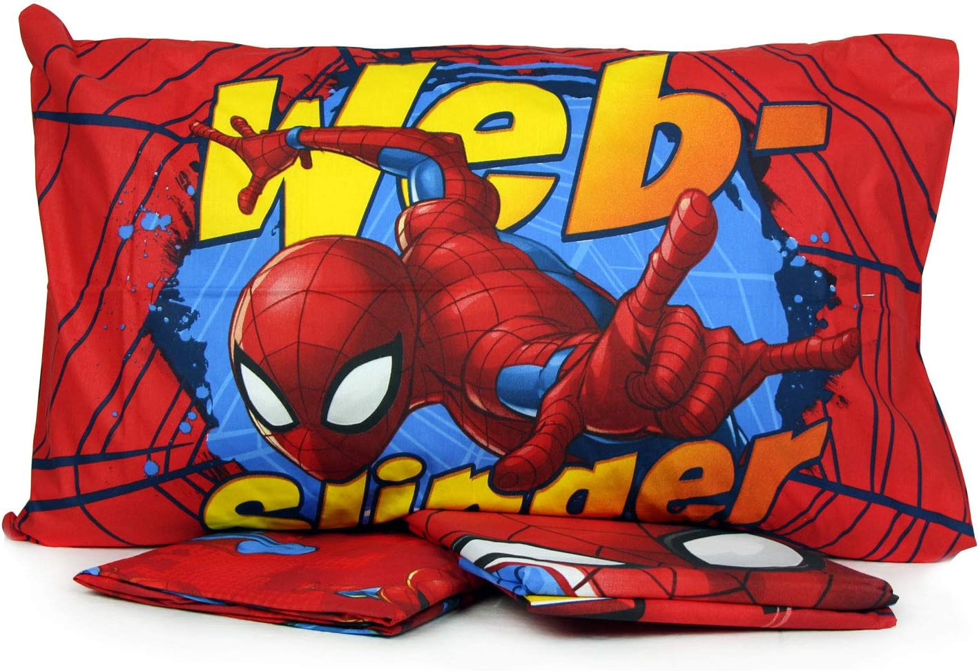 Singolo Personaggi Completo Letto Una Piazza Singolo Cotone sopra sotto federe Spiderman Originale