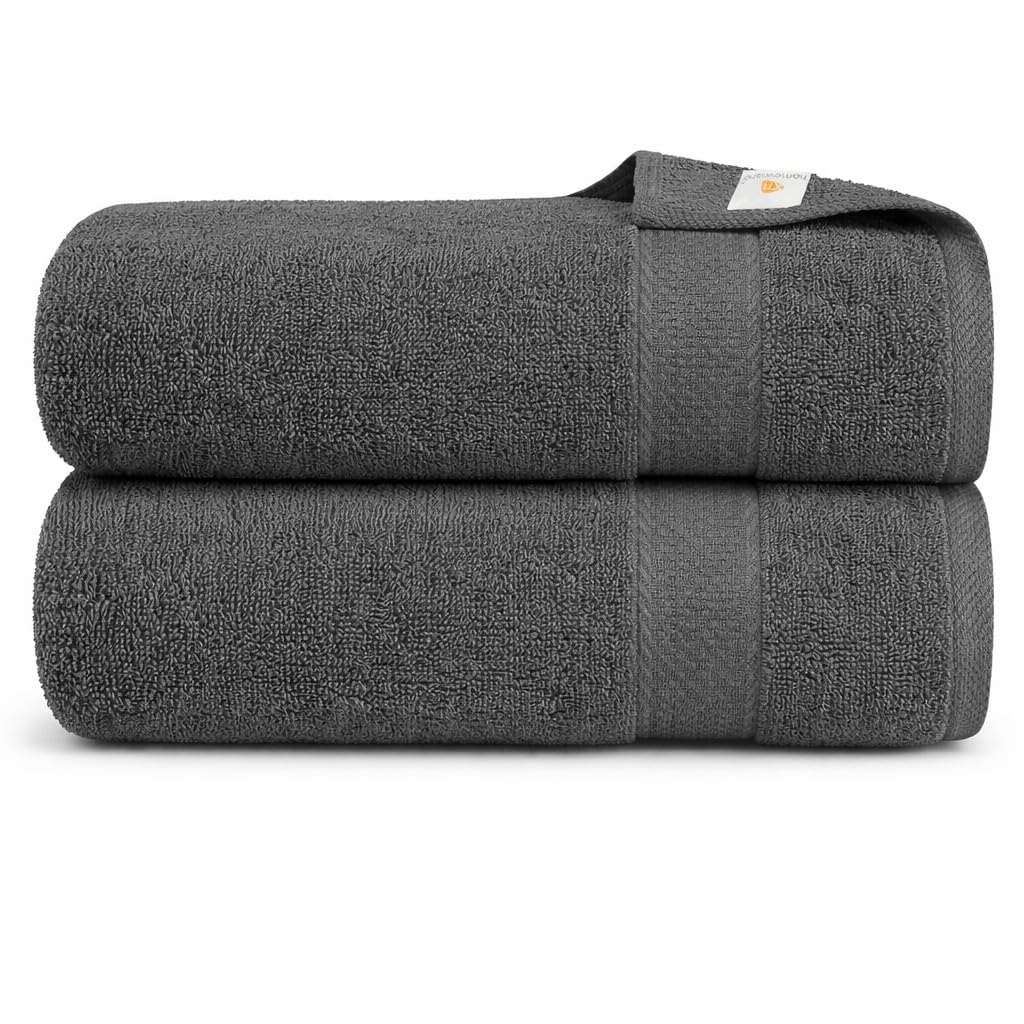 X11 Bath Towel - Large Bath Towels Set of 2, 100% Egyptian Cotton Bath Towel Sets, Highly Absorbent Bath Sheets, Bathroom Towels - Quick Dry Bath Towels Large (75x145cm)