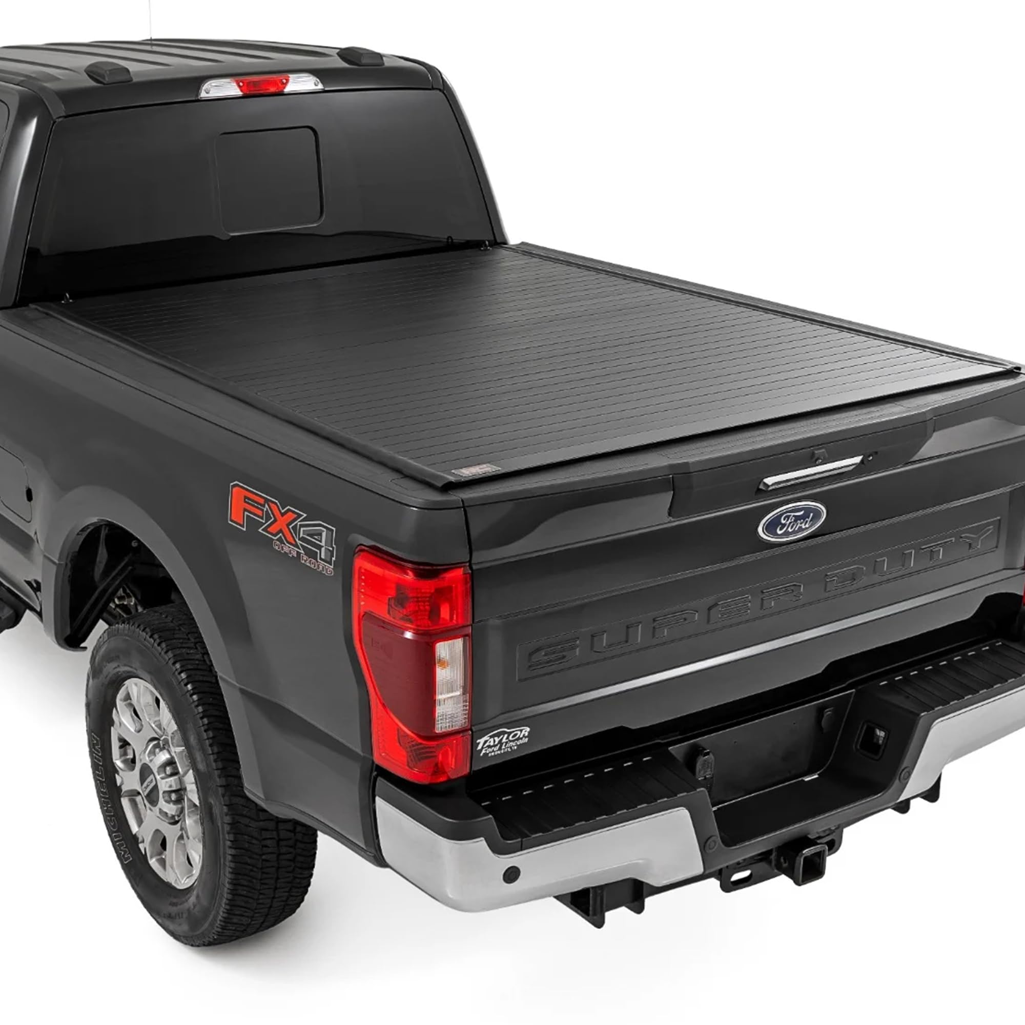 Photo 1 of **SIDE RAILS ONLY**

Rough Country Hard Roll-Up Tonneau Cover for Ford F-250 & F-350 SuperDuty (2017-2025) - Aluminum Truck Bed Cover, Fits 6'10" (81.9") Bed