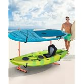 Garvee Kayak Storage Rack, Heavy Duty Kayak Stand for for Indoor and Outdoor Storage, Freestanding Kayak Holder Stand for Kayaks, Canoes, Surfboard, Paddleboard Storage