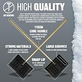 BARGAINS-GALORE 1.3m Snow Shovel with Wood Handle Pusher Scooper view 4