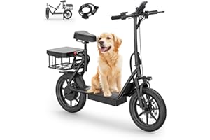 NAVIC Electric Scooter Adults,Max 19/22/27/49 Miles Ranges,Top Speed 19/22 mph,350/750W Peak Motor, Folding E-Scooter with Dual Braking Dual Suspension