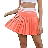 AegisChic Womens Golf Skirt with Shorts High Waisted Pleated Tennis Skirts Athletic Skorts with Pocket Tummy Control