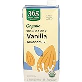 365 by Whole Foods Market, Organic Unsweetened Vanilla Almond Milk, 32 Fl Oz