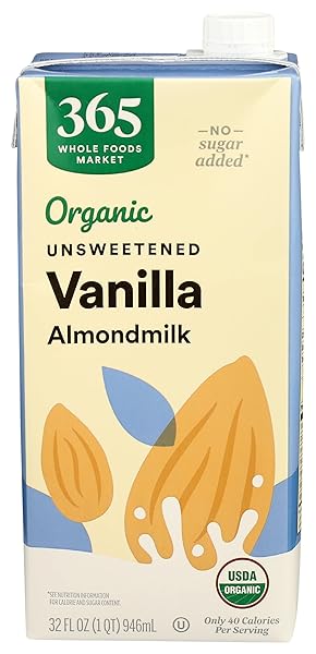 365 BY WHOLE FOODS MARKET, ORGANIC UNSWEETENED VANILLA...