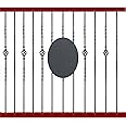 Langdoly Square Wrought Iron Plain Balusters Hollow Iron Spindles for Indoor Stairs (Satin Black- Pack of 12) (1/2“ New Wrought)