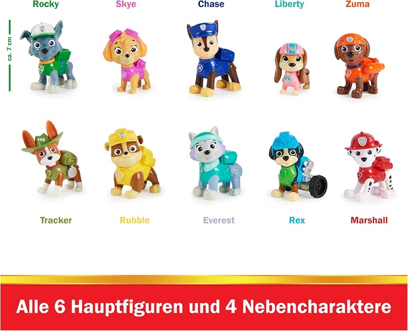 Action Pups Geschenkset mit 10 Hundefiguren, ab 3 Jahre