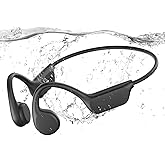 Kethmeva IP68 Waterproof Bone Conduction Swimming Headphones, Running, Cycling, Sports All-in-one Underwater Earbuds,Open Ear Wireless Headsets, Built-in MP3 Player 32GB Memory, Bluetooth 5.3
