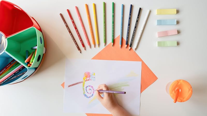 Aquacouleur Buntstifte mit Aquarell-Effekt – Leuchtende Farben, Sechskantform, Leicht Anzuspitzten, Ideal für Feine Übergänge, 24er Set