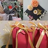 POPOYU 15mm Red Ribbon Gift Wrapping 23M Polyester Double Sided Satin view 6