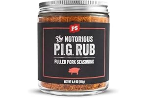 PS Seasoning Notorious PIG Pulled Pork Seasoning and Dry Rub - BBQ Rubs for Smoking and Grilling - Sweet and Smoky Pig BBQ Powder Rub Spice Blend for Ribs, Chops, Beef, Steaks, Chicken