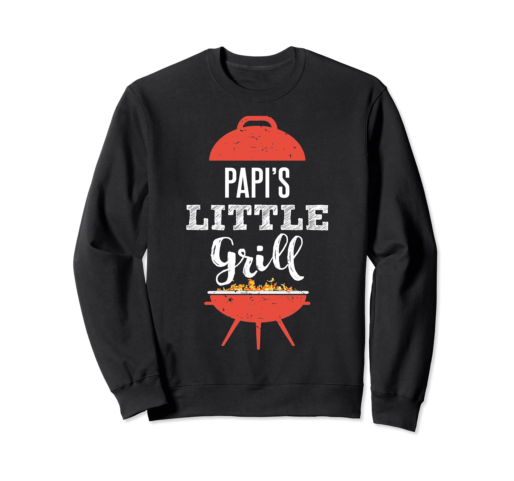 Funny BBQ Grilling Gift Design for Papi's Little Grill Sweatshirt